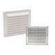 Rejilla Atornillar Abs Blanco + Mosquitera Vrac 14,6 X17,5