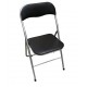 Silla Plegable Alumin Negra 44x47x81cm