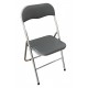 Silla Plegable Alumin Gris 44x47x81cm