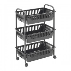 Carro Multiuso 3 Cestas Oslo 3 Lava 41x26x63cm