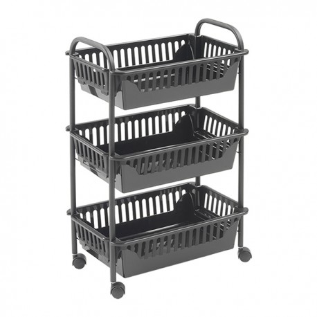 Carro Multiuso 3 Cestas Oslo 3 Lava 41x26x63cm