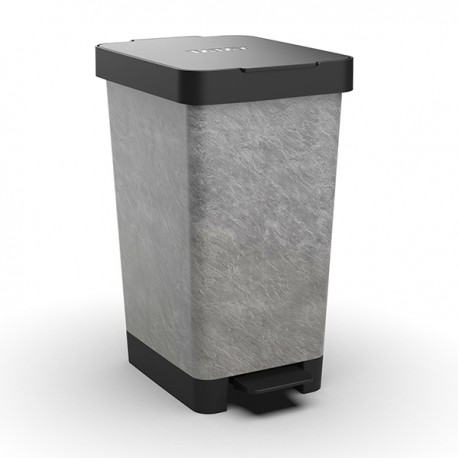 Cubo Pedal Smart Deco Piedra 25 L