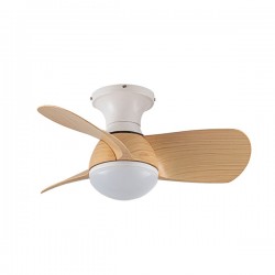 Ventilador Techo Led Sukhoi 3a Blanc/madera 20 W
