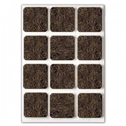 Fieltro Adhesivo Marron Bl10 17x17mm