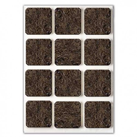 Fieltro Adhesivo Marron Bl10 17x17mm