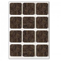Fieltro Adhesivo Marron Bl10 22x22 Mm