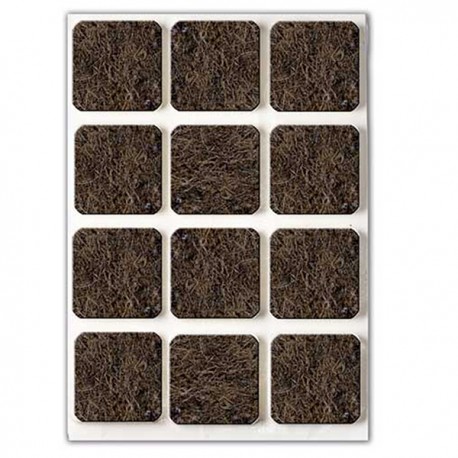 Fieltro Adhesivo Marron Bl10 22x22 Mm