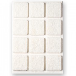 Fieltro Adhesivo Blanco Bl10 25x25 Mm