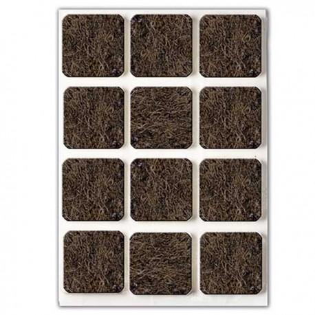 Fieltro Adhesivo Marron Bl10 25x25 Mm