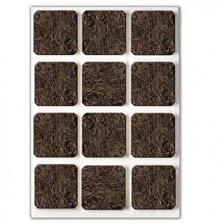 Fieltro Adhesivo Marron Bl10 30x30 Mm