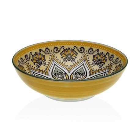 Ensaladera Porcelana Amarillo Set-6 22,5 Cm
