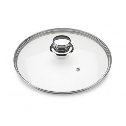 Tapa Cristal C/valvula Vapor 28 Cm