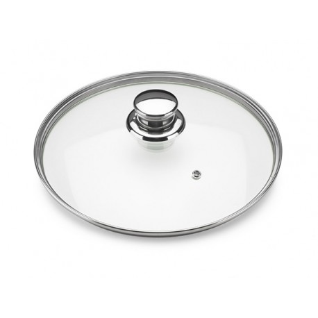 Tapa Cristal C/valvula Vapor 28 Cm