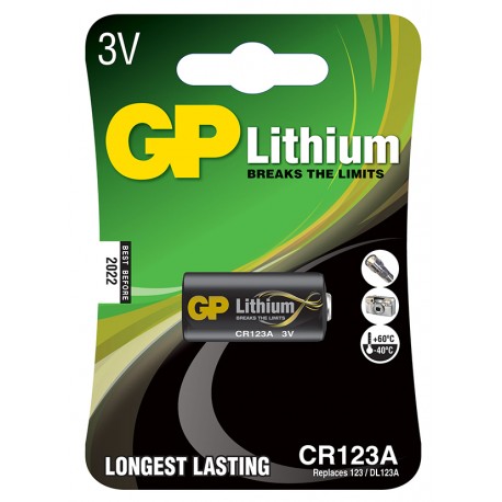 Pila Lithium Cylindrical Cr-123a Gp -