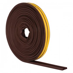 Burlete Caucho Tubular Marron 6mx9 Mm
