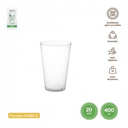 Vaso Pp Inyeccion Reut. Transparente B/20 400 Cc