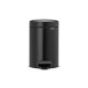 Cubo BaÑo Pedal Negro Mt Newicon 3 L