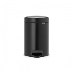 Cubo BaÑo Pedal Negro Mt Newicon 3 L