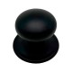 Pomo Puerta Negro Liso 70x80 Mm