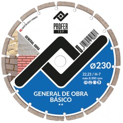 Disco General Obra 230x7mm