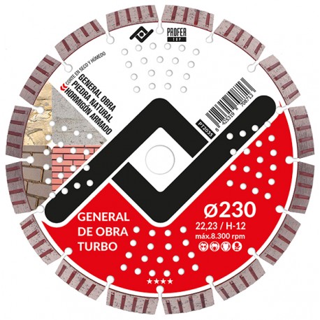 Disco General De Obra Turbo 230x12 Mm