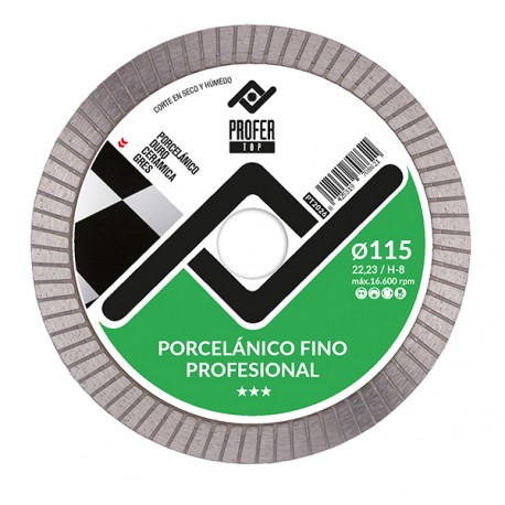 Disco Diamante Porcelanico Fino 115x8mm