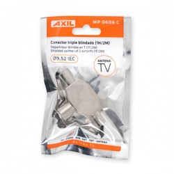Distribuidor Antena Coaxial 2m + 1h Blindado Axil -