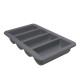 Portacubiertos Profesional Pp 4 Cavidades Gris 53x32,5x10