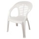 Sillon Resina Alto Blanco -