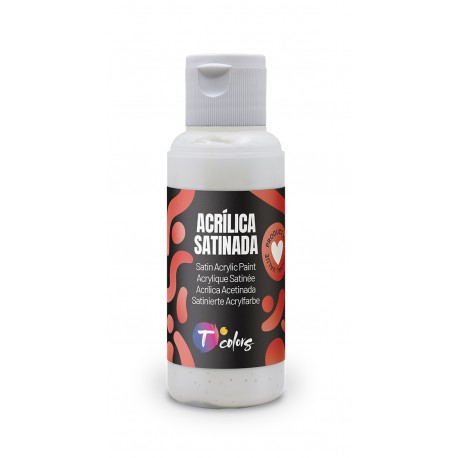 Pintura Manualidades Acrilica Blanco Sat 80 Ml