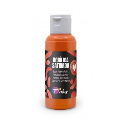 Pintura Manualidades Acrilica Naranja Sat 80 Ml