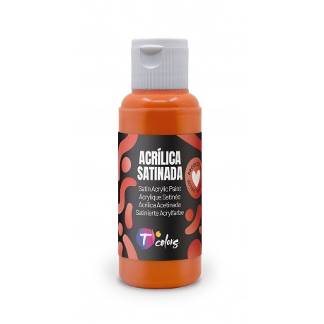 Pintura Manualidades Acrilica Naranja Sat 80 Ml