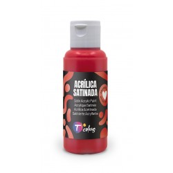 Pintura Manualidades Acrilica Rojo Sat 80 Ml
