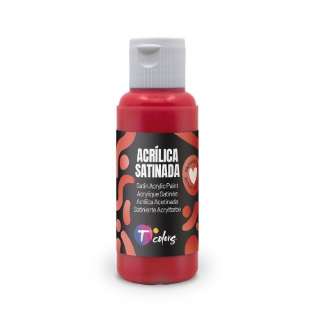 Pintura Manualidades Acrilica Rojo Sat 80 Ml