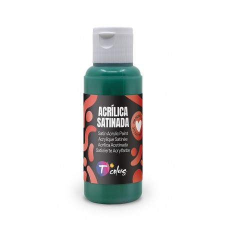 Pintura Manualidades Acrilica Verde Osc Sat 80 Ml