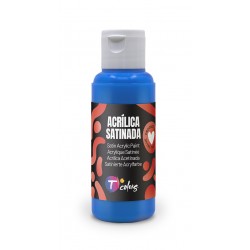Pintura Manualidades Acrilica Cian Sat 80 Ml