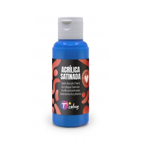Pintura Manualidades Acrilica Cian Sat 80 Ml
