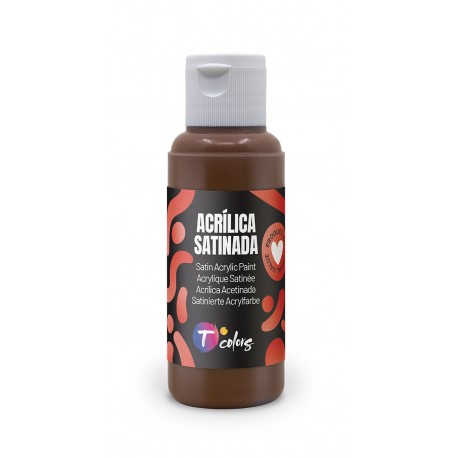 Pintura Manualidades Acrilica Marron Sat 80 Ml
