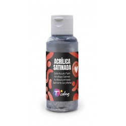Pintura Manualidades Acrilica Plata Sat 80 Ml