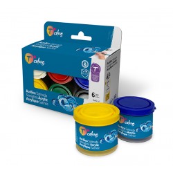 Pintura Manualidades Acril Set-6 Colores Surt 6x40 Ml
