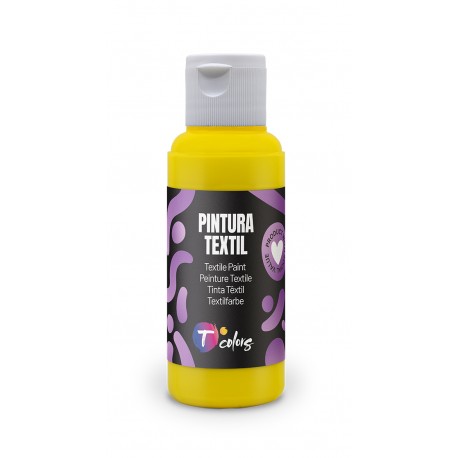 Pintura Textil Amarillo 80 Ml