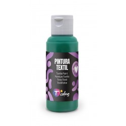 Pintura Textil Verde Oscuro 80 Ml