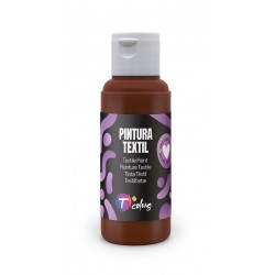 Pintura Textil Marron 80 Ml