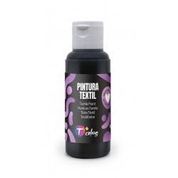 Pintura Textil Negro 80 Ml