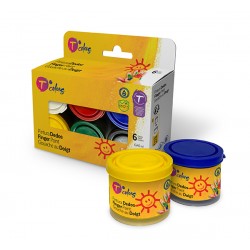 Pintura Dedos Set-6 Colores Surt 6x40 Ml