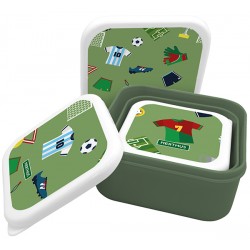 Fiambrera Almuerzo Infantil Futbol Set-3 -
