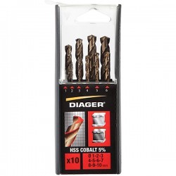 Brocas Hss-co Jgo 10 Pzs 1-10x0,50