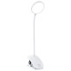 Lampara Led Recarg Redonda Con Pinza Blanca 7 W