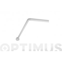 Barra Ducha Cortina Curva Blanco 80 X 100 Cm Tatay