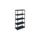 Estanteria Resina Negra 5 Estantes (incl) 120 X 45 X 187,5 C